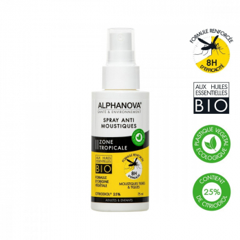 Spray anti-moustiques zone tropicale 75 ml Alphanova