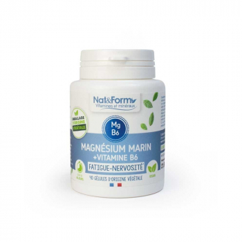 Magnésium marin et vitamine B6 80 gélules Nat et Form