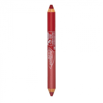Duo n°01 crayon à lèvres Rose corail/Rouge cerise PuroBio