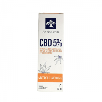 CBD 5% et huiles essentielles articulations 10ml Ad Naturam