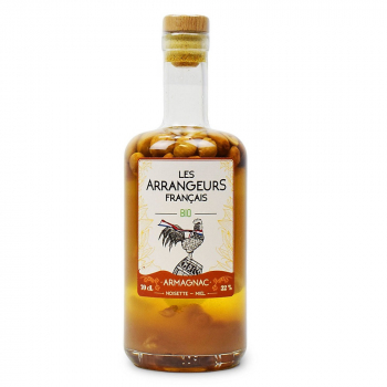 Armagnac arrangé noisette miel 70cl Les Arrangeurs Français BIO
