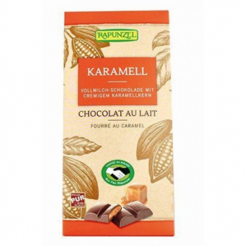 Chocolat au Lait fourré Caramel - 100g - Rapunzel