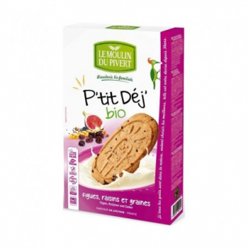 Biscuits P'tit Déj' Figues, raisins et graines bio & vegan