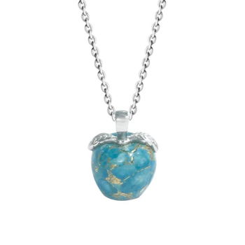 Collier en Argent 925 Turquoise pomme