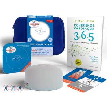 PACK 1 ZENSPIRE+ & LIVRE 3-6-5 & La Formation e-learning Apprendre la Cohérence cardiaque