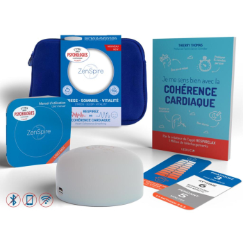 PACK 1 ZENSPIRE+ & LIVRE CC & La Formation e-learning Apprendre la Cohérence cardiaque