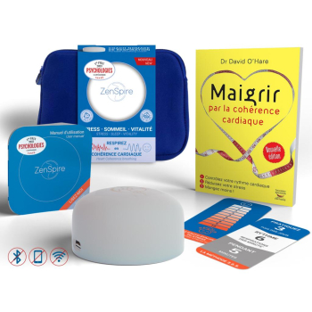 Pack Maigrir grâce à la cohérence cardiaque  1 Zenspire+ & le livre Maigrir