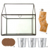 Aromates bio Châssis zinc noir 3 pots zinc