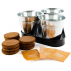 Aromates bio Plateau trio pots en zinc