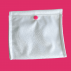 Pochette de transport de serviettes hygiéniques lavables  blanche- 100% française - La Week'Up