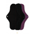 Lot de 3 serviettes hygiéniques lavables en dentelle pour flux abondant