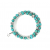 Bracelet d'allaitement - Howlite teintée bleue turquoise