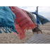 Fouta hammam coton bio, Coral, serviette plage & bain 90x160 cm