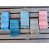 Serviette de bain & Plage, fouta hammam coton bio, Atlantic, 90x160 cm, 