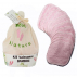 Kit Naissance Rose - 10 Lingettes Bambou + Pochon en Coton Bio + Filet de Lavage Coton Bio