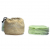 kit naissance vert clair - 10 Lingettes bambou + pochon en coton Bio + filet de lavage coton bio