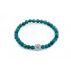Bracelet Turquoise perles naturelles semi précieuses et strass