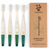 Brosses à dents adulte "Souple" en bambou X4