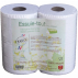 Essuie-tout blanc 100% recyclé 200 feuilles x2 Ecolabel - Papeco