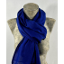 Étole, écharpe bleu roi en cachemire naturel et éthique du Népal 