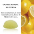 Eponge Konjac 100% Naturelle Enrichie au Citron