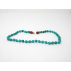 Collier Bébé - Pierres naturelles : Howlite & Magnésite teintée bleue