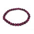 Bracelet pierre naturelle adulte - Œil du Tigre teintée Rose 