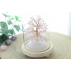 Arbre du Bonheur sous cloche Quartz Rose