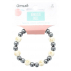 Bracelet Hématite Perles rondes 8 mm et Perles bois 1 cm