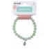 Bracelet Aventurine Verte Perles rondes 8 mm et Breloque chance