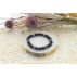Bracelet Onyx et Hématite Perles rondes 8 mm