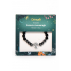 Bracelet Perles rondes 8 mm Hématite et Onyx Charm Arbre de vie