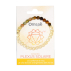 Bracelet Chakra Plexus Solaire Perles rondes 6 mm