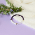 Bracelet Chakra Couronne Perles rondes 6 mm