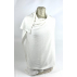 Echarpe blanc pure en jersey (tricoté) en cachemire naturel et éthique du Népal.