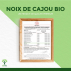 Noix de Cajou Bio - Bioptimal - Sans Sel -- Protéines Phosphore Magnésium - Conditionné en France  - 300g