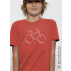 T shirt bio LOVE VELO  imprimé en France artisan mode éthique équitable vegan fairwear enfant