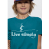T shirt bio LIVE SIMPLY  imprimé en France artisan mode éthique équitable vegan fairwear enfant