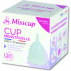 cup menstruelle MISSCUP® grande taille fabrication 100% française avec pochette et notice offerte