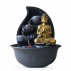 Fontaine d'Intérieur Déco Feng Shui Bouddha Praya avec Eclairage Led