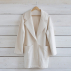 Manteau molleton Hibisca ecru 100% coton bio fabriqué en France
