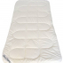 Surmatelas Timok 80x200cm, coton bio, percale 94 fils/cm2, laine 900g/m2
