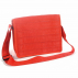 Sac besace Dominique rouge besace en ceintures de sécurité recyclées