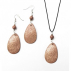 Collier pendentif Autruche Larme Orange 