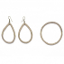 Boucles d'oreilles sisal Gouttes Terre et Sable