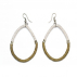 Boucles d'oreilles sisal Gouttes Ginger et Sable