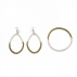 Boucles d'oreilles sisal Gouttes Ginger et Sable