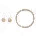 Boucles d'oreilles sisal Disque Sable