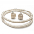 Boucles d'oreilles sisal Perles Sable