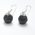 Boucles d'oreilles sisal Perles Noire 